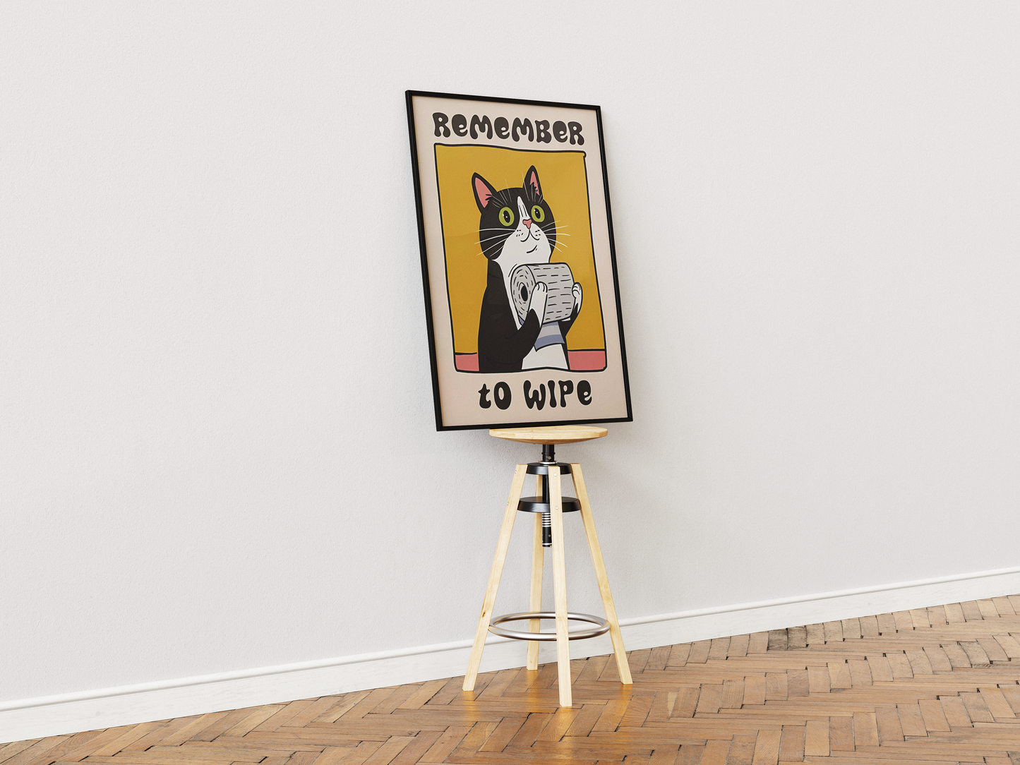 “Remember To Wipe” - Premium Cotton Canvas Wall Art
