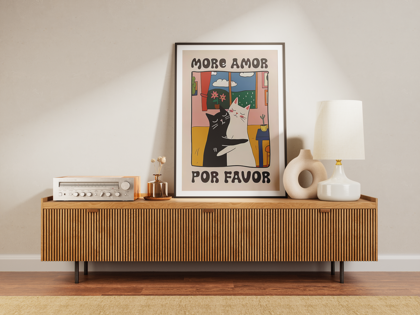 “More Amor Por Favor” - Premium Cotton Canvas Wall Art