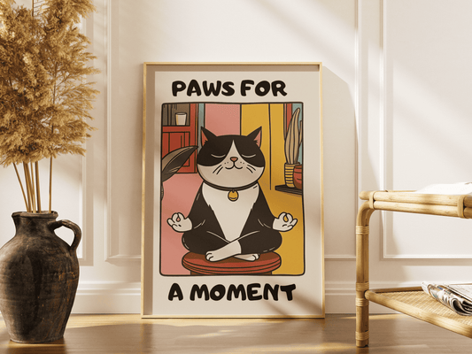“Paws for a Moment” - Premium Cotton Canvas Wall Art