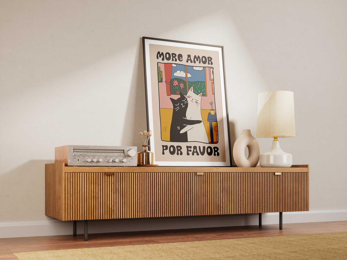 “More Amor Por Favor” - Premium Cotton Canvas Wall Art