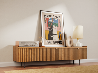 “More Amor Por Favor” - Premium Cotton Canvas Wall Art
