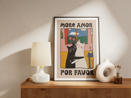 “More Amor Por Favor” - Premium Cotton Canvas Wall Art