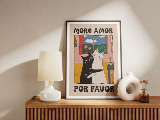 “More Amor Por Favor” - Premium Cotton Canvas Wall Art