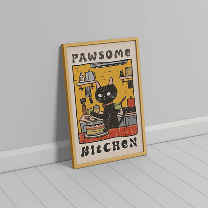 “Pawesome Kitchen” - Premium Cotton Canvas Wall Art