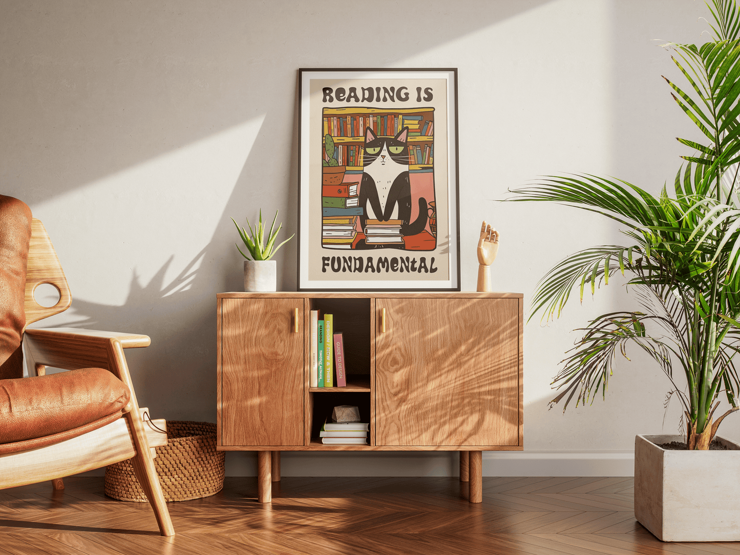 “Reading Is Foundamental” - Premium Cotton Canvas Wall Art