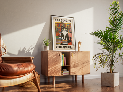 “Reading Is Foundamental” - Premium Cotton Canvas Wall Art
