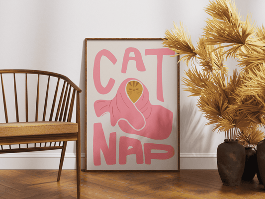 “Cat Nap” - Premium Cotton Canvas Wall Art