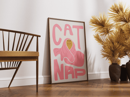 “Cat Nap” - Premium Cotton Canvas Wall Art
