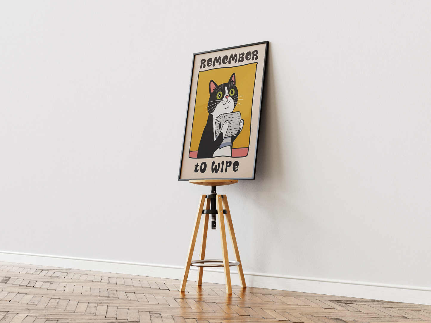 “Remember To Wipe” - Premium Cotton Canvas Wall Art