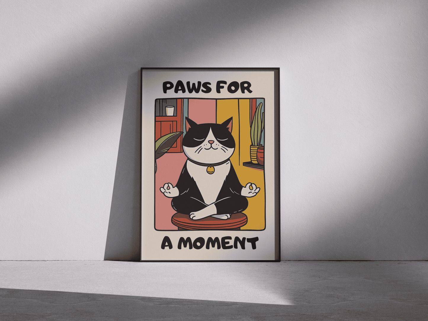 “Paws for a Moment” - Premium Cotton Canvas Wall Art