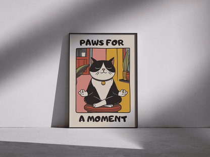 “Paws for a Moment” - Premium Cotton Canvas Wall Art