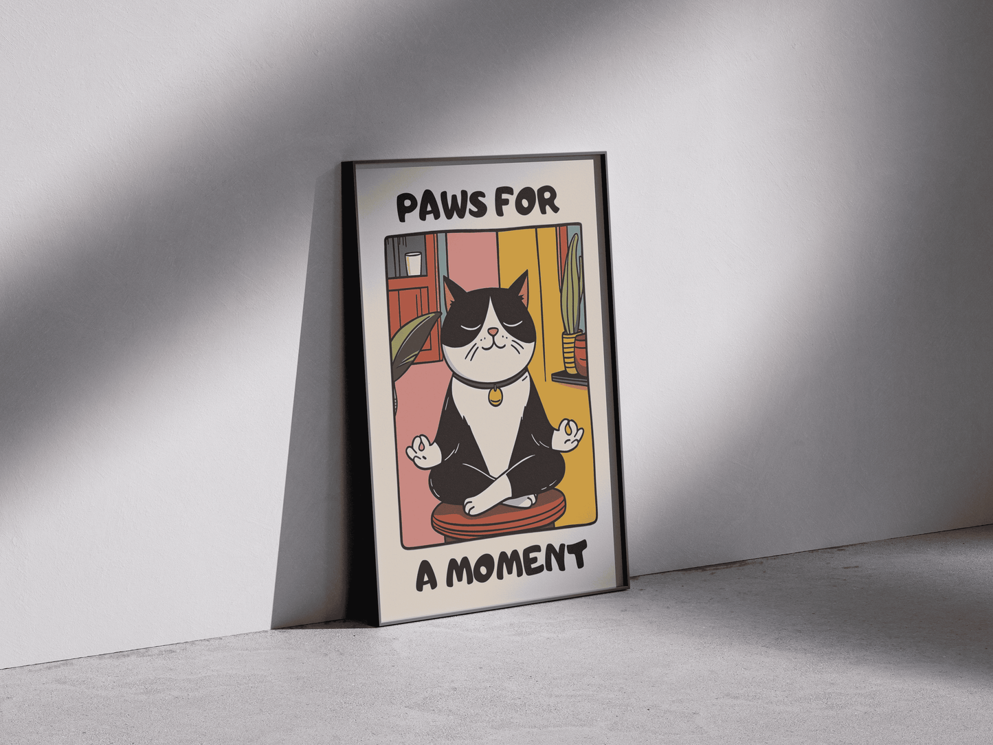 “Paws for a Moment” - Premium Cotton Canvas Wall Art