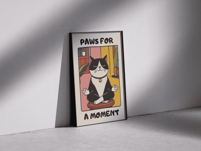 “Paws for a Moment” - Premium Cotton Canvas Wall Art
