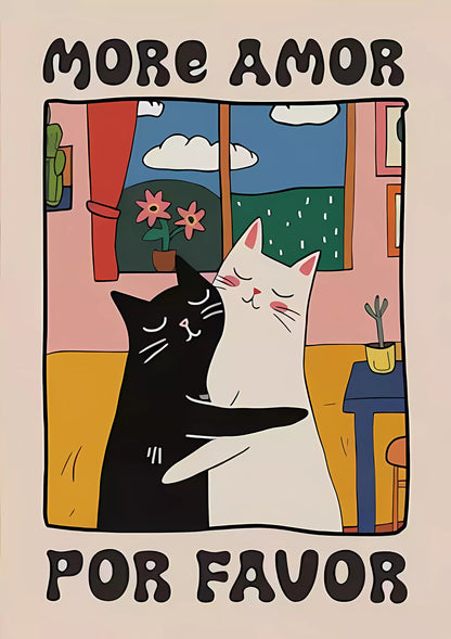 “More Amor Por Favor” - Premium Cotton Canvas Wall Art